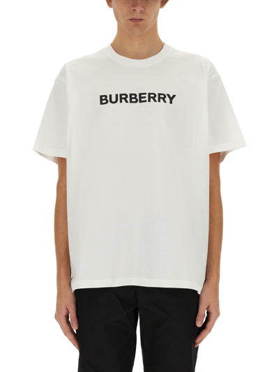 Burberry T-shirt With Logo In White