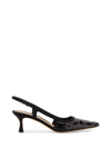 Roberto Festa Sequence Snip Toe Slingback Heel In Black
