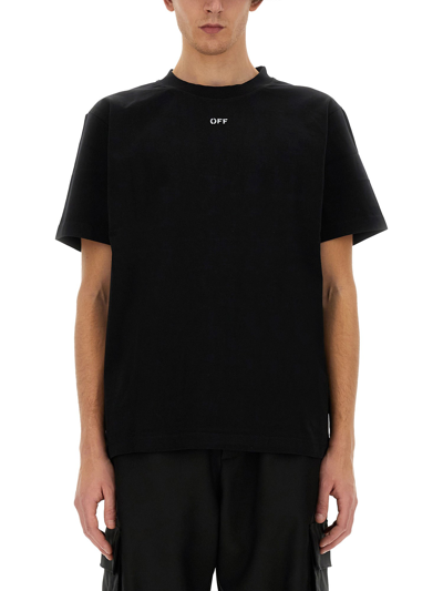 Off-white T-shirt With Logo In Black