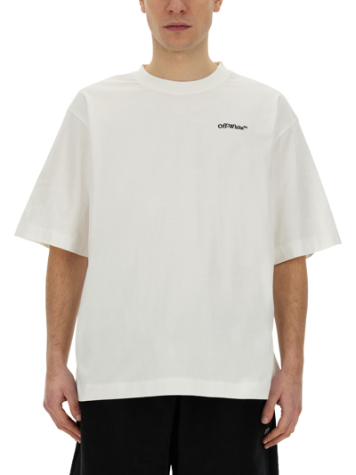 Off-white T-shirt With Logo In White