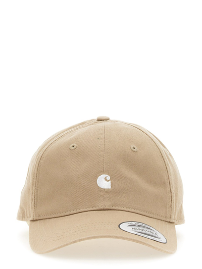 Carhartt Baseball Hat With Logo In Beige