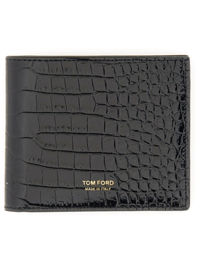 Tom Ford Bi-fold Wallet In Black