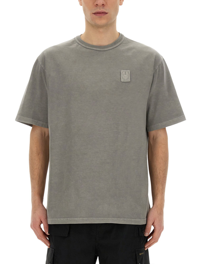 Belstaff T-shirt With Logo In Grey