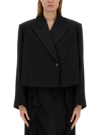 Khaite Cropped Jacket In Black