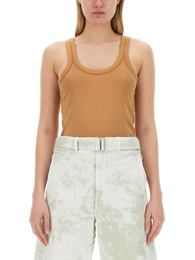 Lemaire Tank Top In Beige