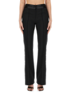 Helmut Lang Womens Leg Zipper Bootcut Leggings In Black