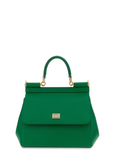 Dolce & Gabbana Sicily Medium Green Bag