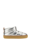 Isabel Marant "eskee" Flat Sole Metallic Finish Boots In Silver