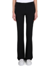 Alexander Mcqueen Tight Bootcut Pants In Black