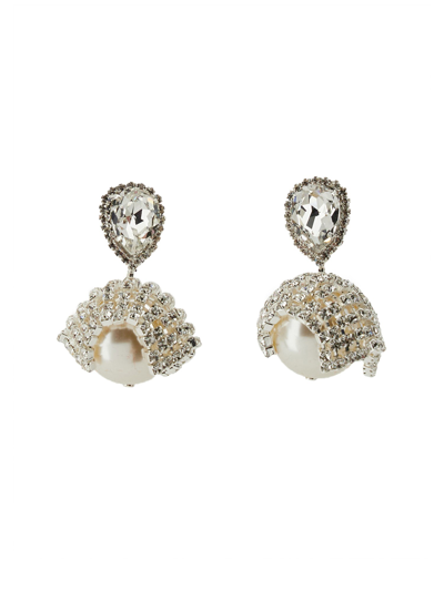 Magda Butrym Earrings With Pearls In Silver