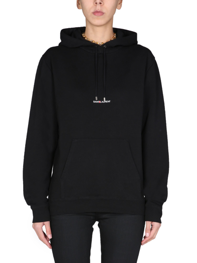 SAINT LAURENT SWEATSHIRT WITH LOGO PRINT