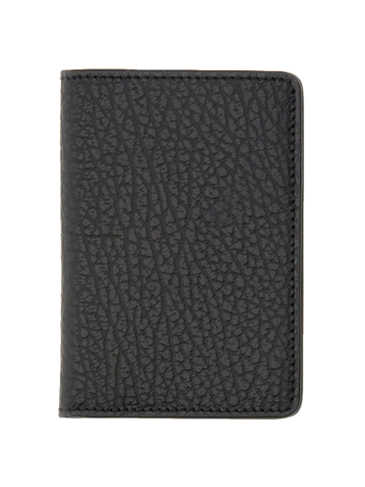 Maison Margiela Designer Wallets Card Holder With Logo In Black