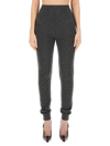 Saint Laurent Pure Cashmere Leggings With Elastic Waistband In Grey