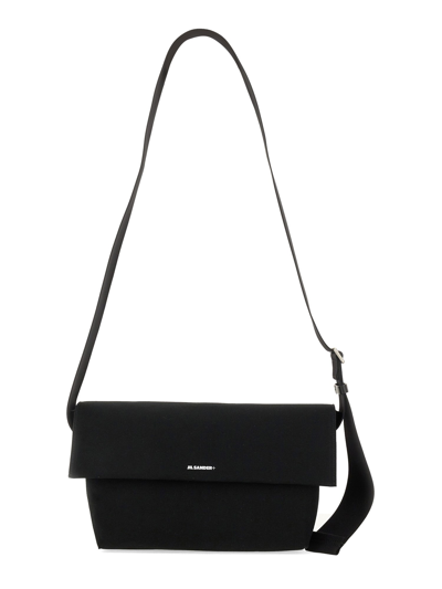 JIL SANDER SMALL SHOULDER BAG WITH LOGO