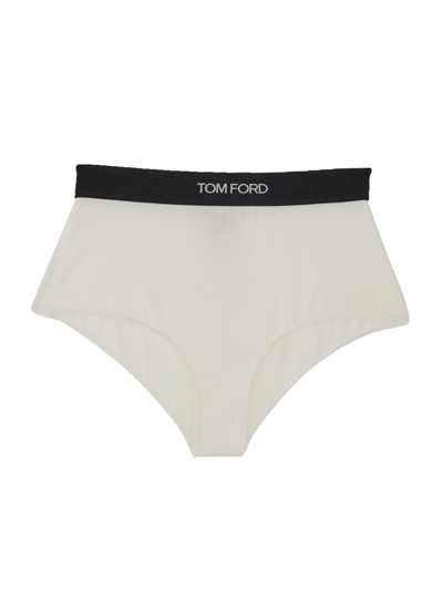 Tom Ford Briefs With Logo In White