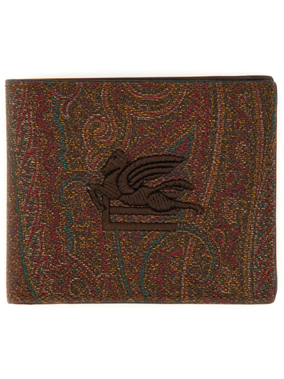 Etro Paisley Print Wallet In Multicolour