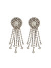 Alessandra Rich Round Clip-on Earrings In Metallic