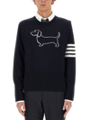 Thom Browne Jersey "hector" In Blue