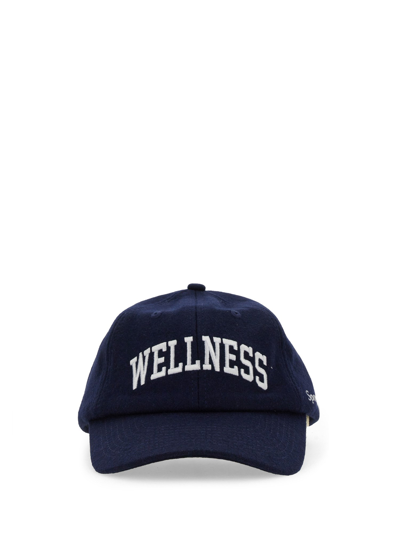 Sporty And Rich Baseball Hat With Logo In Blue