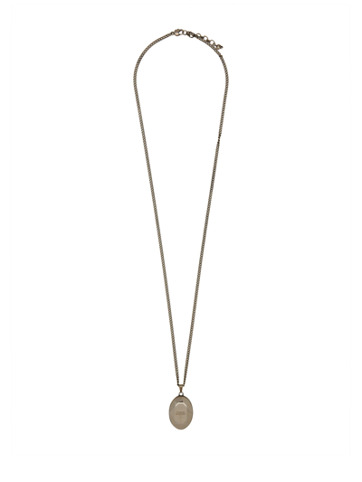 Alexander Mcqueen The Faceted Stone Silver Necklace