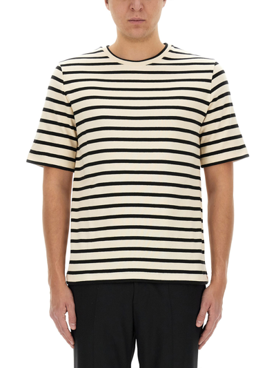 Jil Sander Striped T-shirt In Multicolour