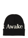 Awake Ny Black Logo Beanie In Black