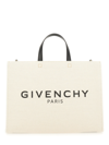 Givenchy Logo Canvas Shopper In White