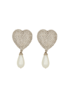 ALESSANDRA RICH CRYSTAL HEART EARRINGS