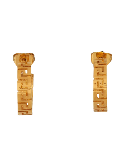 Versace Greek Earrings In Gold