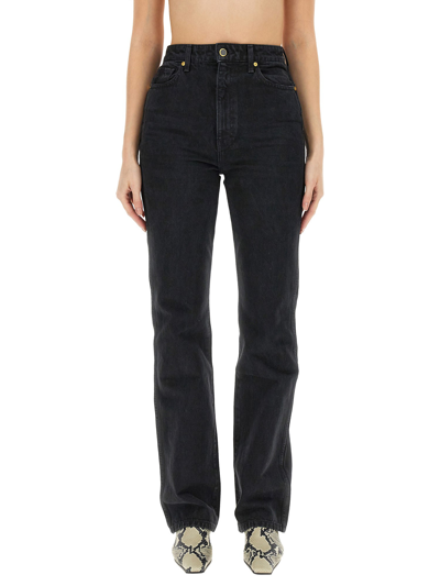 Khaite Danielle Straight-leg Jeans In Black