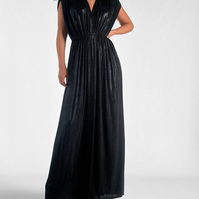 Elan Gatsby Maxi Dress In Black