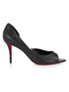CHRISTIAN LOUBOUTIN WOMEN'S APOSTROPHA 80MM LEATHER PUMPS