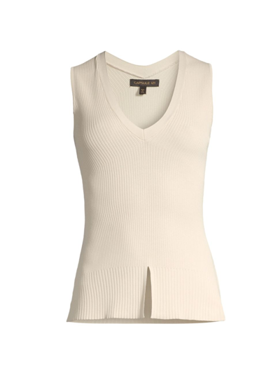 Capsule 121 Women's Dimensions The Extent Sleeveless Sweater In Brown