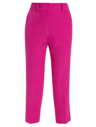 Milly Nicola Cady Slim Ankle Pants In  Pink