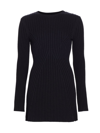 Loulou Studio Amaalia Ribbed Knit Mini Dress In Black