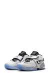 Nike Air Adjust Force 2023 Sneaker In White/ Metallic Silver/ Black
