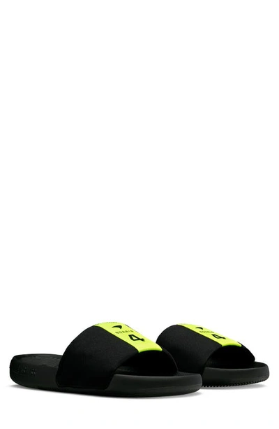 K-swiss X Mclaren Slide Sandal In Black/ Safety Yellow