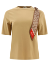 HERNO HERNO T-SHIRT WITH SILK SCARF