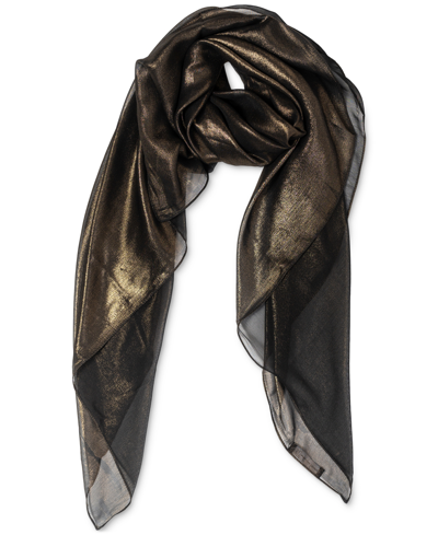Inc International Concepts Women's Metallic Scarf, Created For Macy's In Black