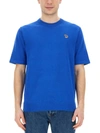Ps By Paul Smith "zebra" T-shirt In Blue
