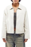 BDG URBAN OUTFITTERS CROP FAUX LEATHER JACKET