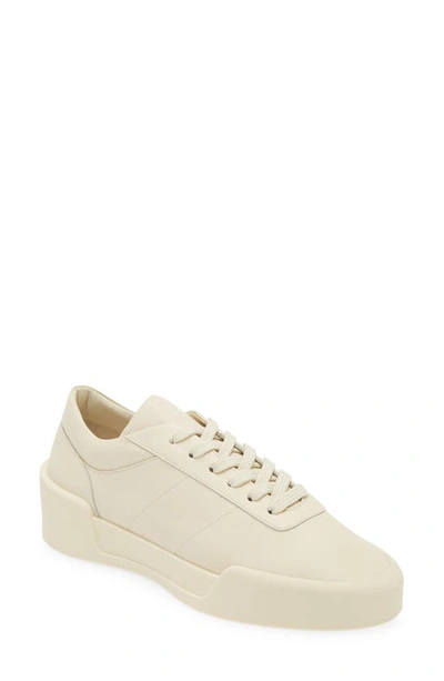 Fear Of God Aerobic Low Leather Sneakers In Beige