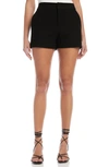 Fifteen Twenty Modern Double Stretch Twill Shorts In Black In Black