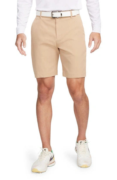 Nike Dri-fit 8-inch Water Repellent Chino Golf Shorts In Brown