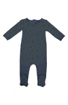 Maniere Acorn Print Footie In Navy