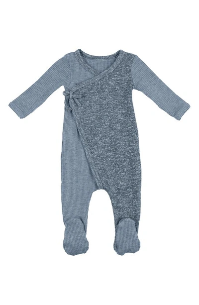 Maniere Maneire Unisex Fleck Wrap Footie - Baby In Blue