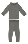 Maniere Maneire Unisex Half Flecked Sweater & Sweatpants Set - Baby, Little Kid In Grey
