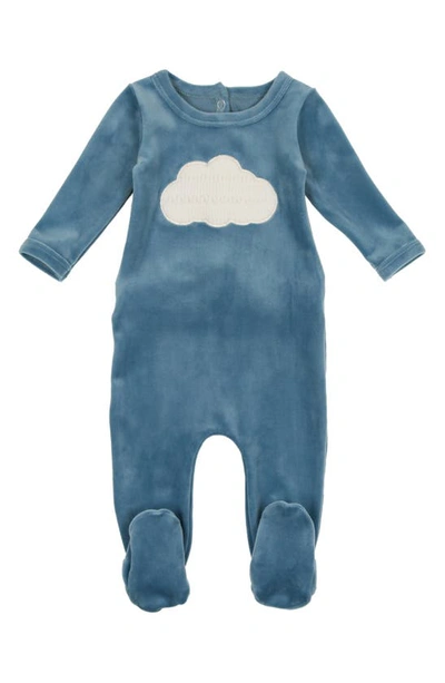 Maniere Unisex Cozy Cloud Footie - Baby In Blue