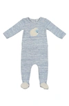 Maniere Unisex Sleepy Sheep Footie - Baby In Blue Heather