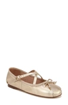 Circus Ny By Sam Edelman Zuri Ballet Flat In Gold Leaf